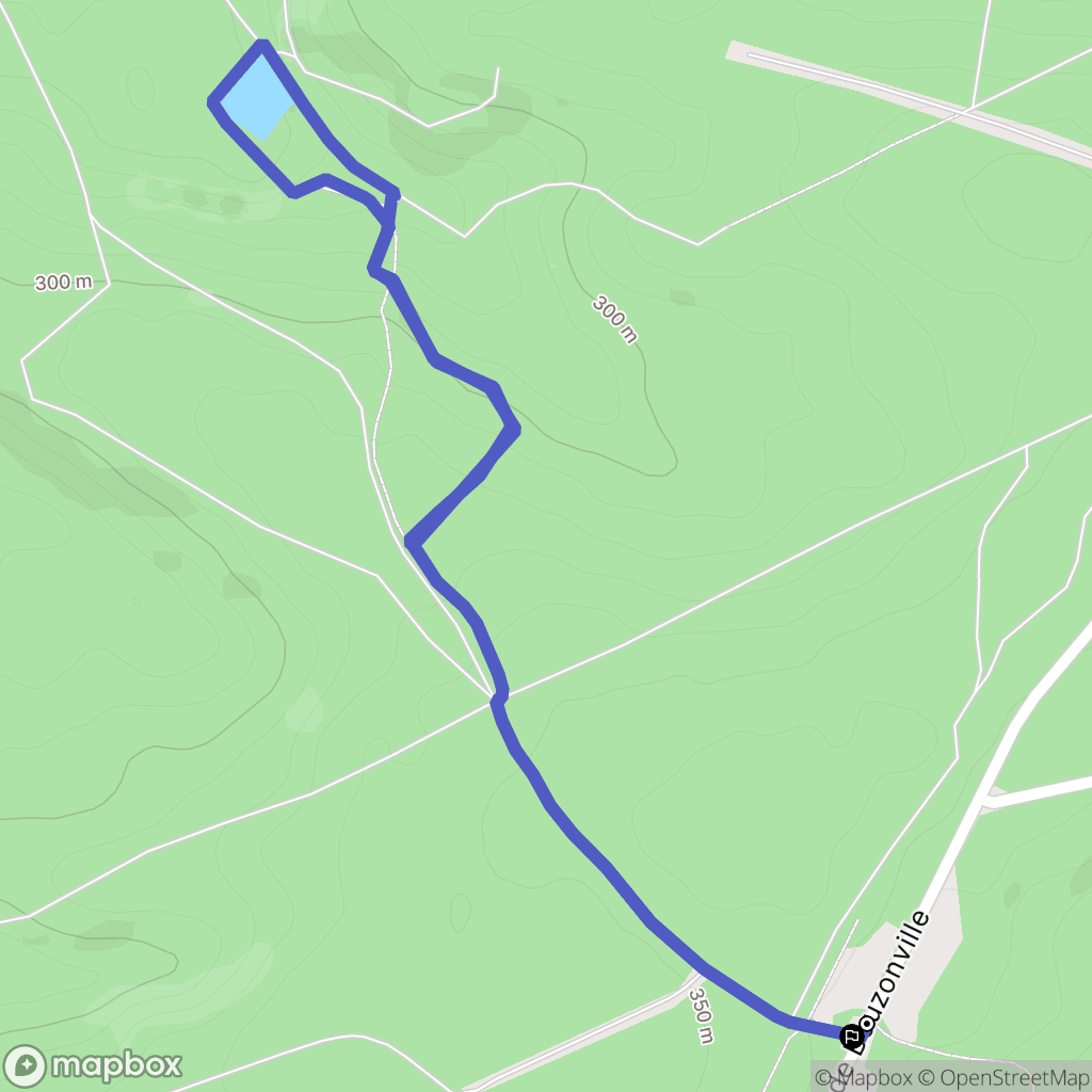 Charleville-Sous-Bois : carte du parcours de randonnée - France