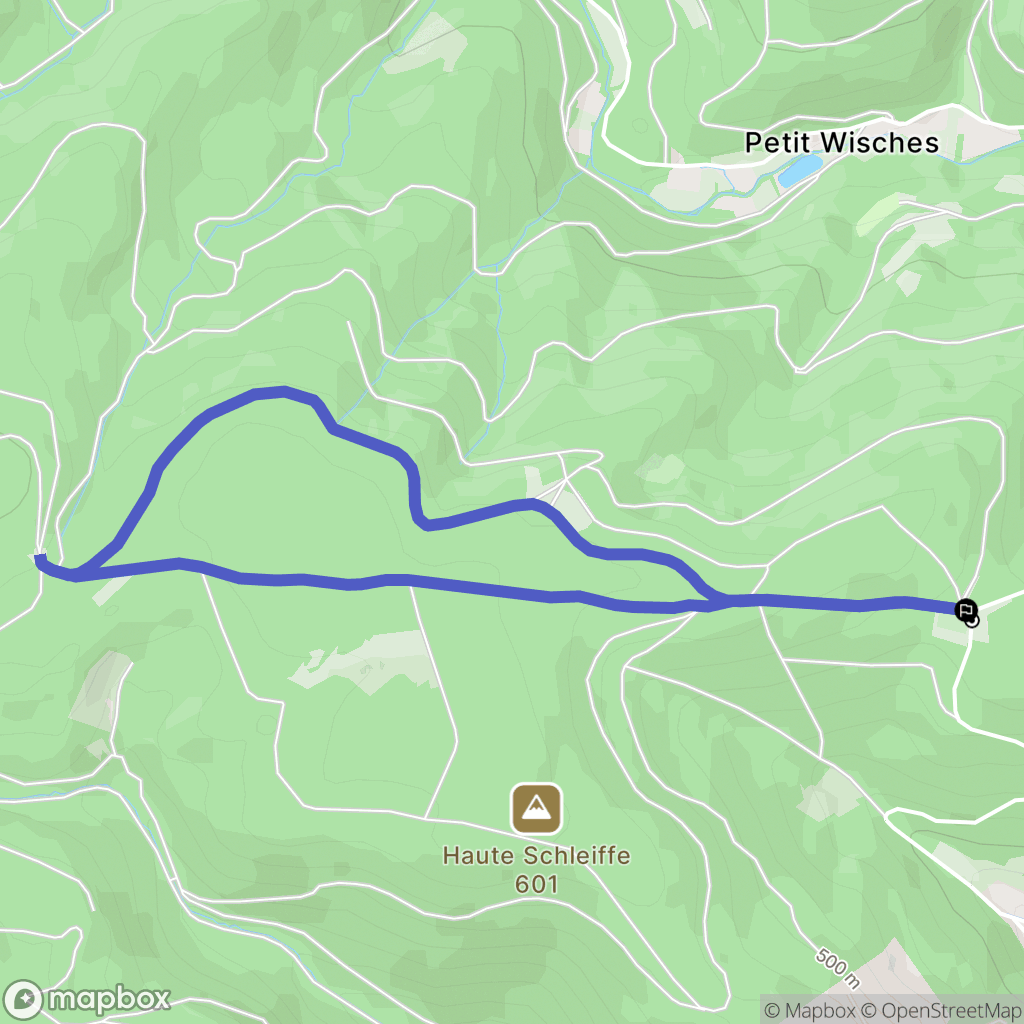 Wisches : carte du parcours de randonnée - France