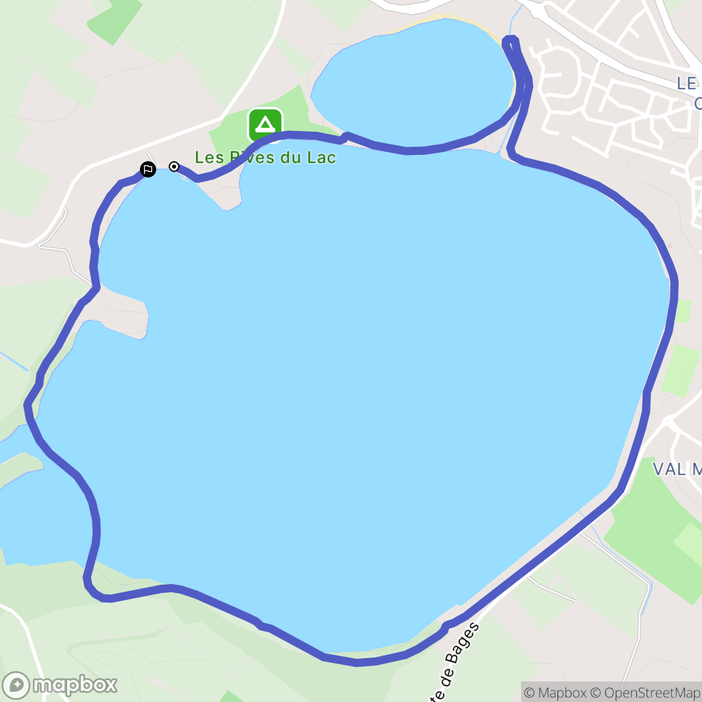 Villeneuve-de-la-Raho : carte du parcours de randonnée - France