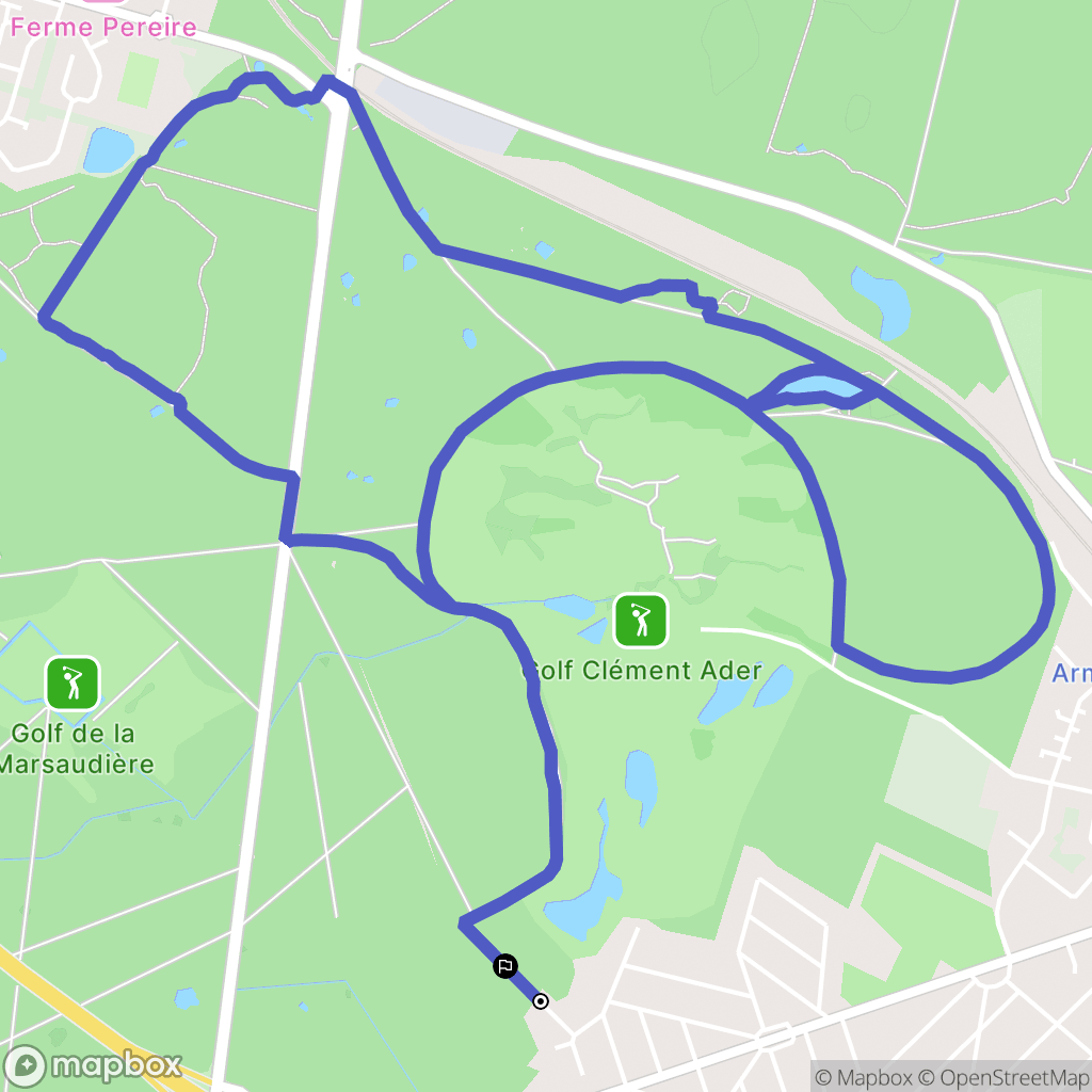 Gretz-Armainvilliers : carte du parcours de randonnée - France