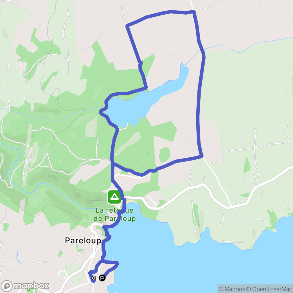 Arvieu : carte du parcours de randonnée - France