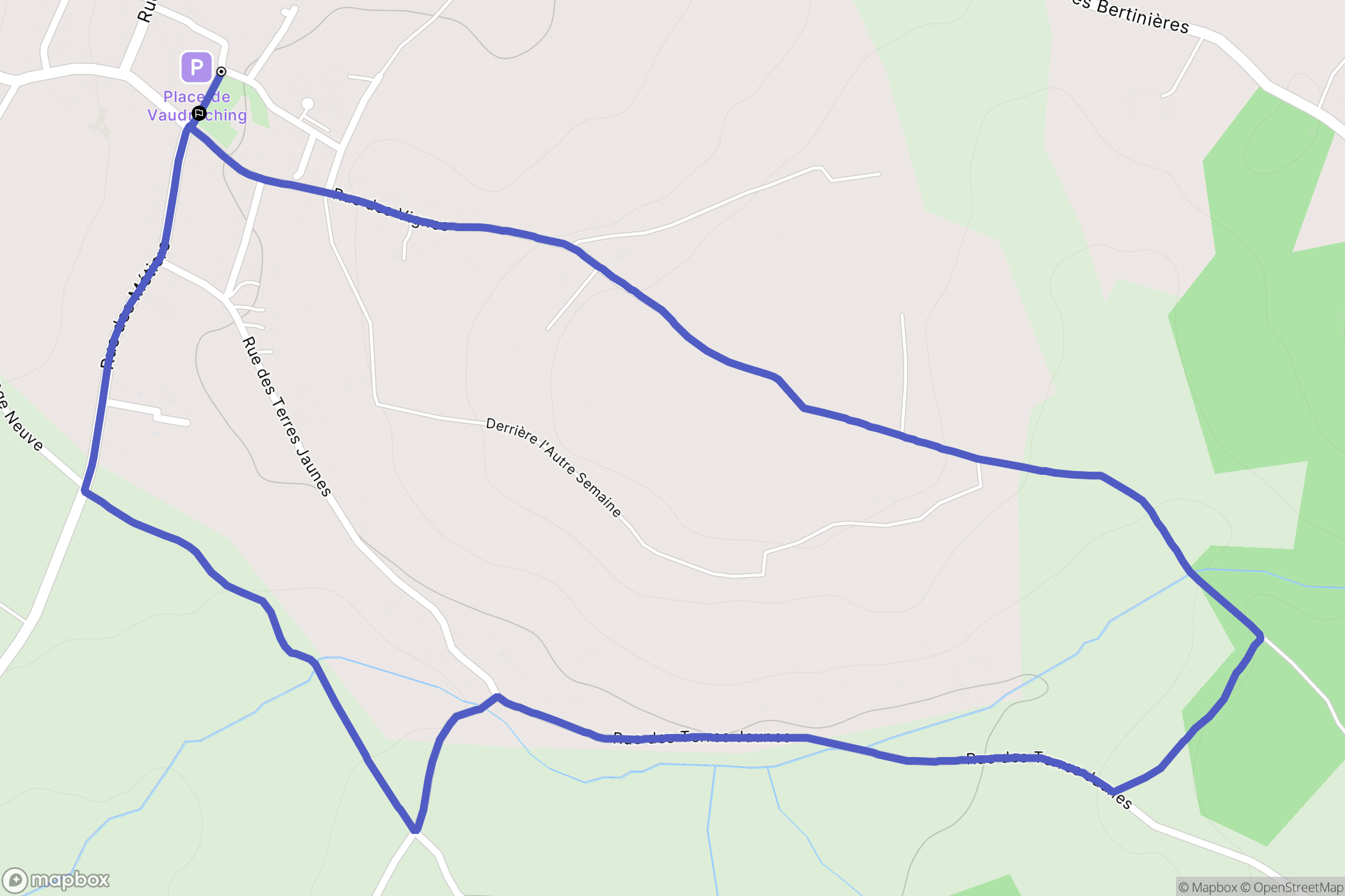 Senillé-Saint-Sauveur : carte du parcours de randonnée - France