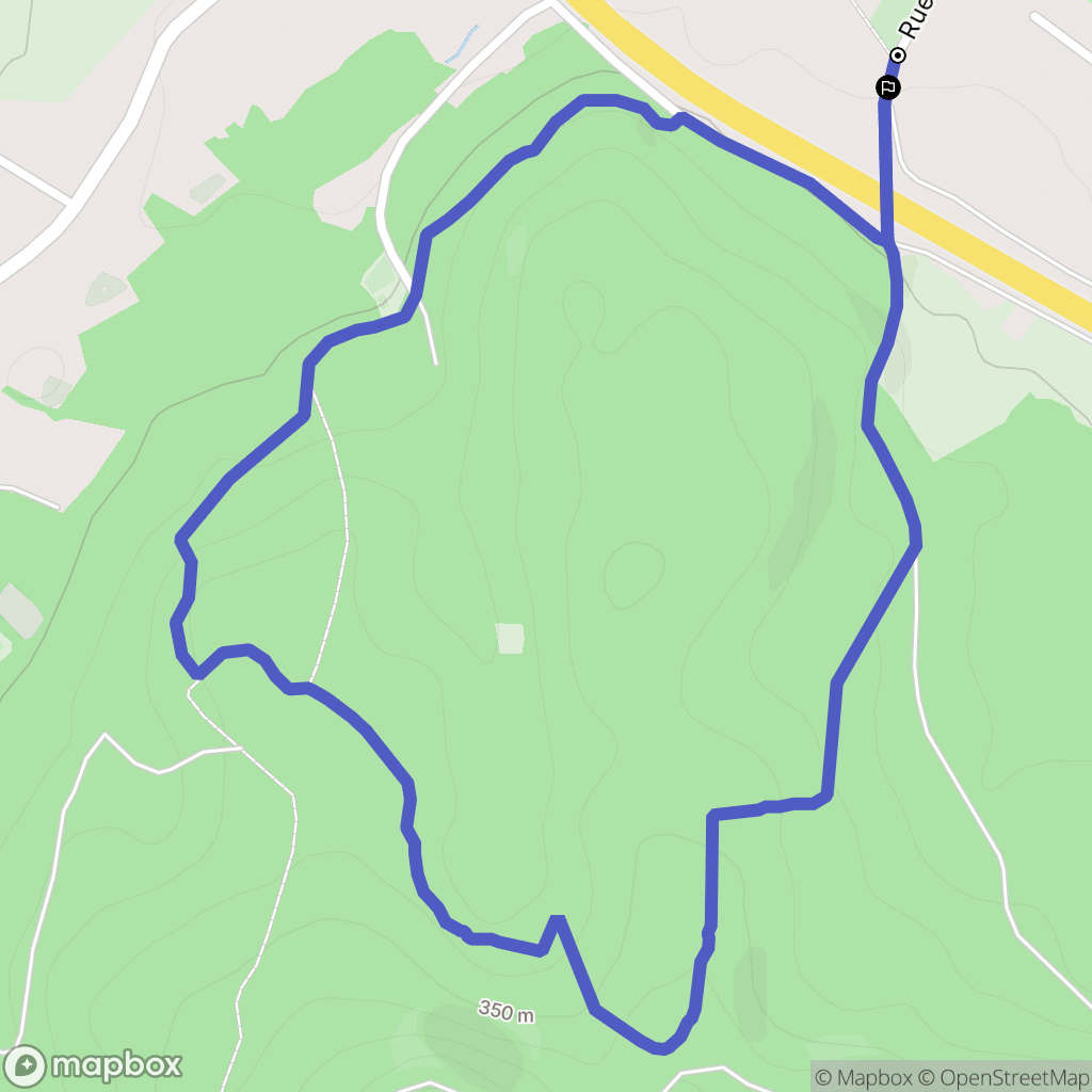 Thiaville-sur-Meurthe : carte du parcours de randonnée - France