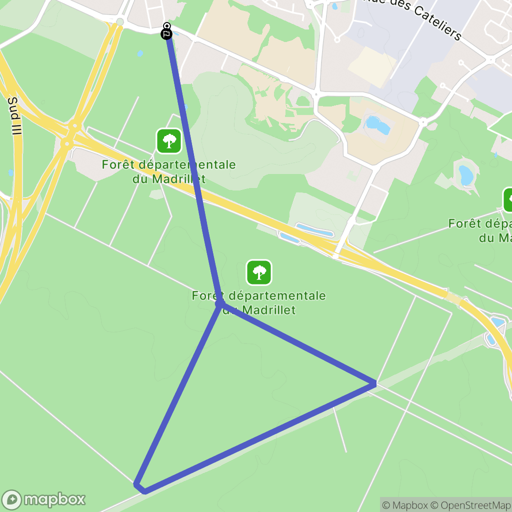 Saint-Étienne-du-Rouvray : carte du parcours de randonnée - France