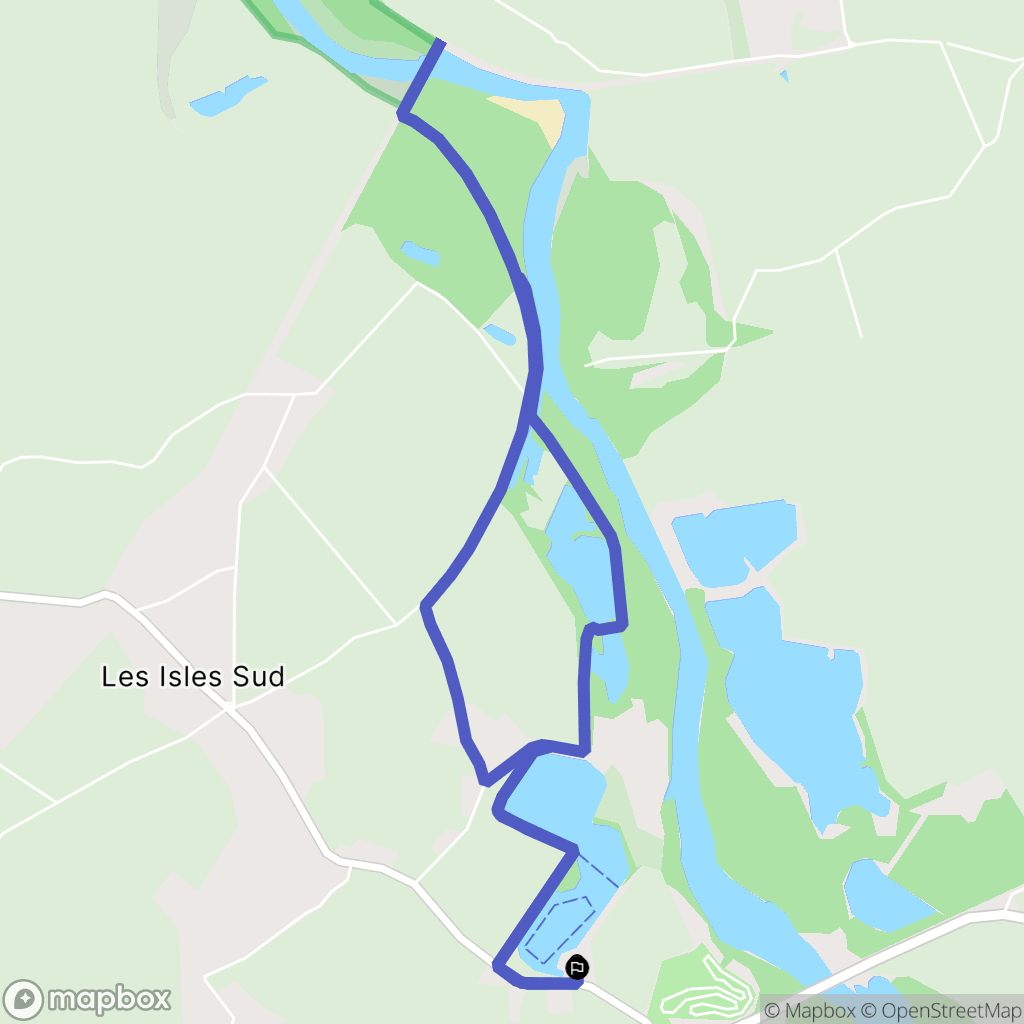 Paray-sous-Briailles : carte du parcours de randonnée - France