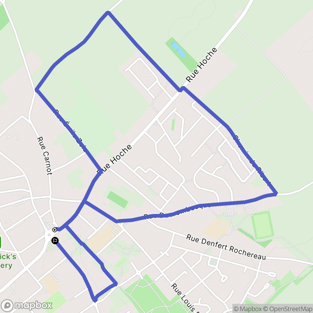Loos-en-Gohelle : carte du parcours de randonnée - France