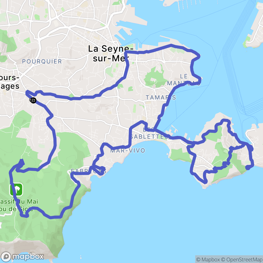 Six-Fours-les-Plages: routekaart voor buitenactiviteiten - France