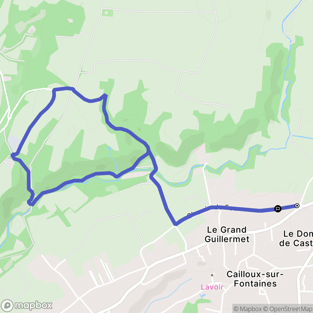 Cailloux-sur-Fontaines: routekaart voor buitenactiviteiten - France