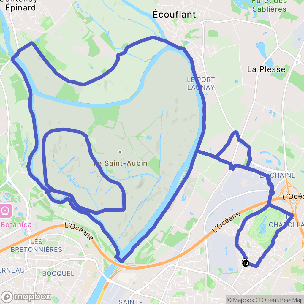Écouflant: routekaart voor buitenactiviteiten - France
