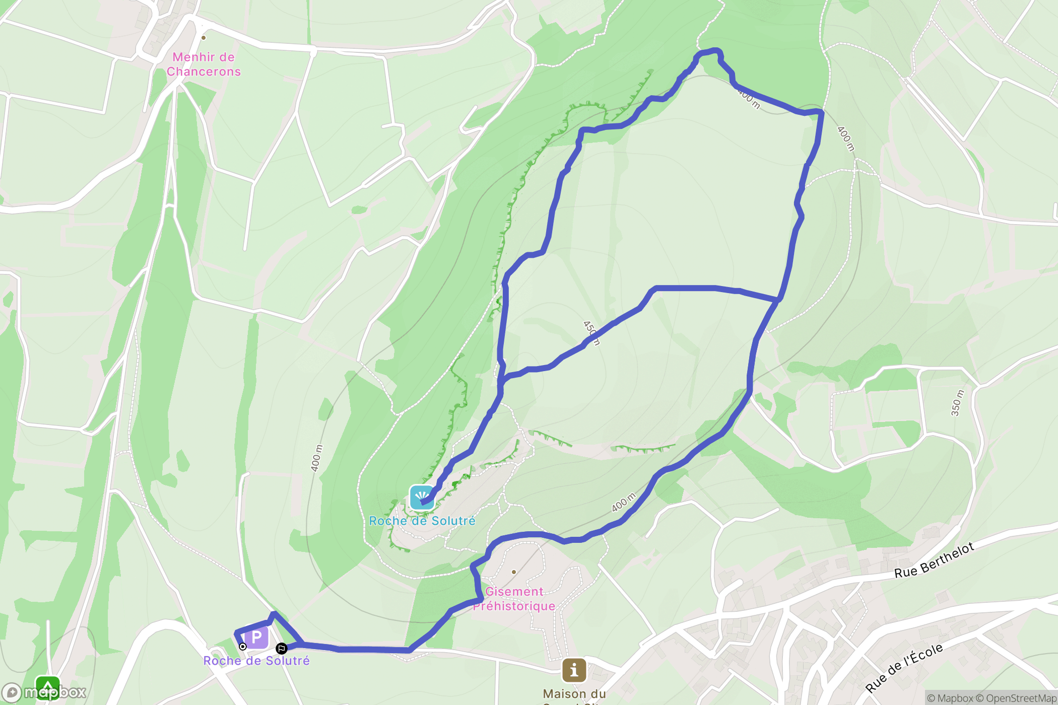 Solutré Poully: routekaart voor buitenactiviteiten - France