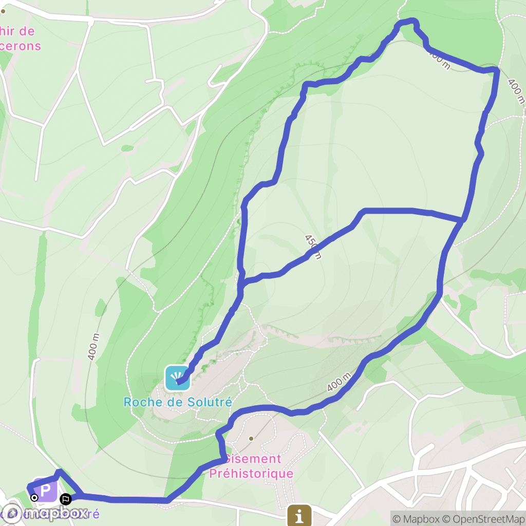 Solutré Poully: routekaart voor buitenactiviteiten - France