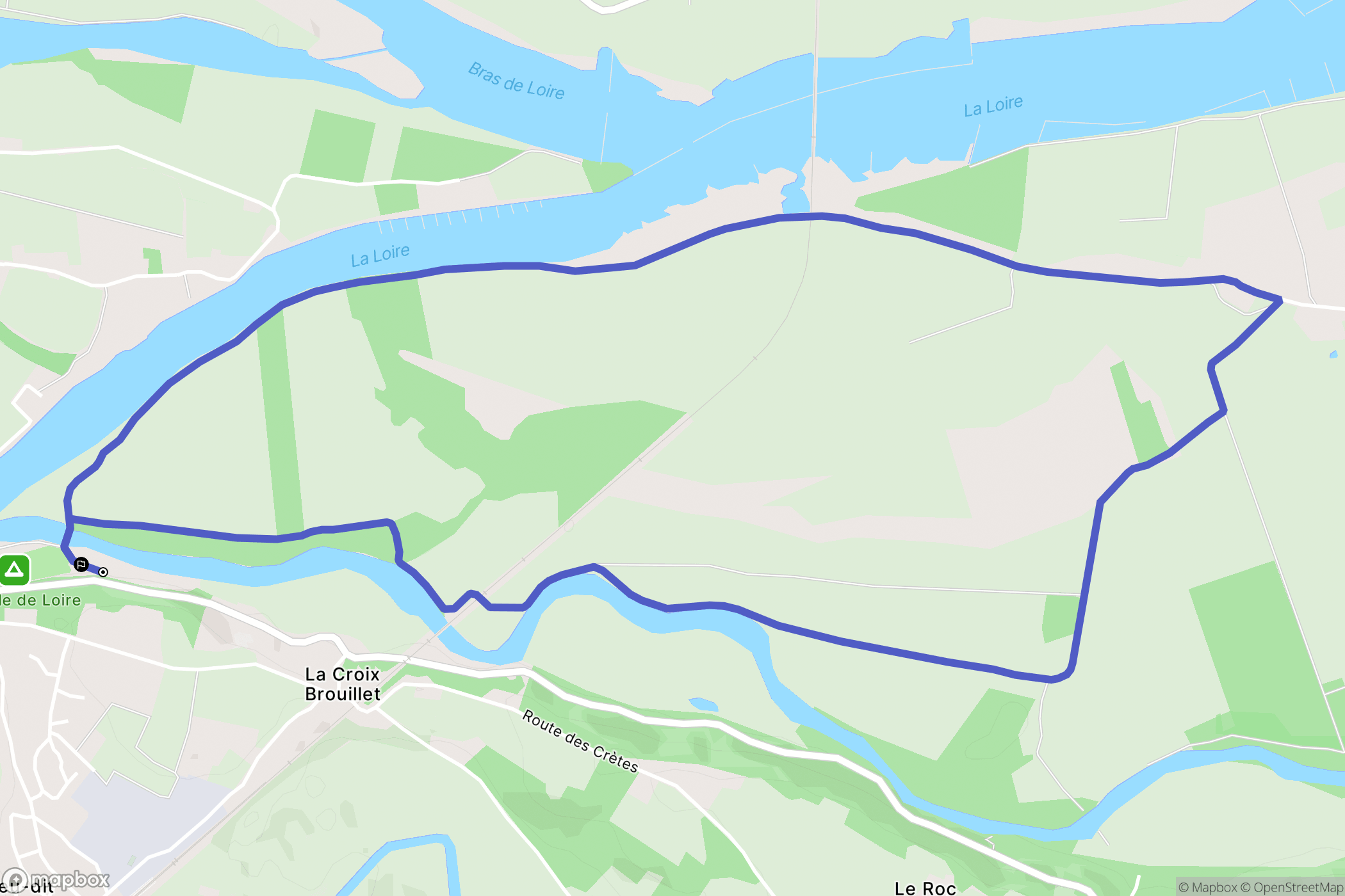 Chalonnes-sur-Loire : carte du parcours de randonnée - France