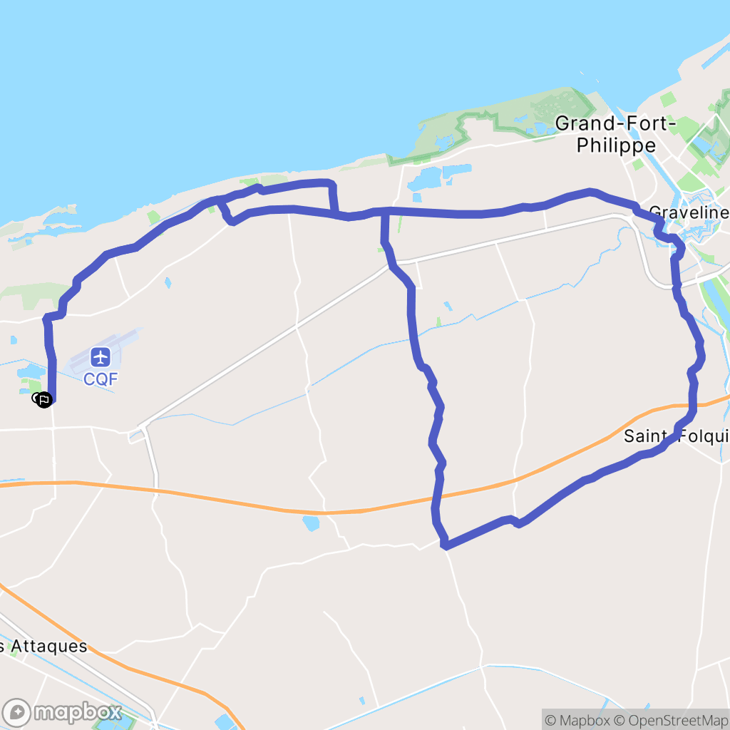 Marck : carte du parcours de randonnée - France