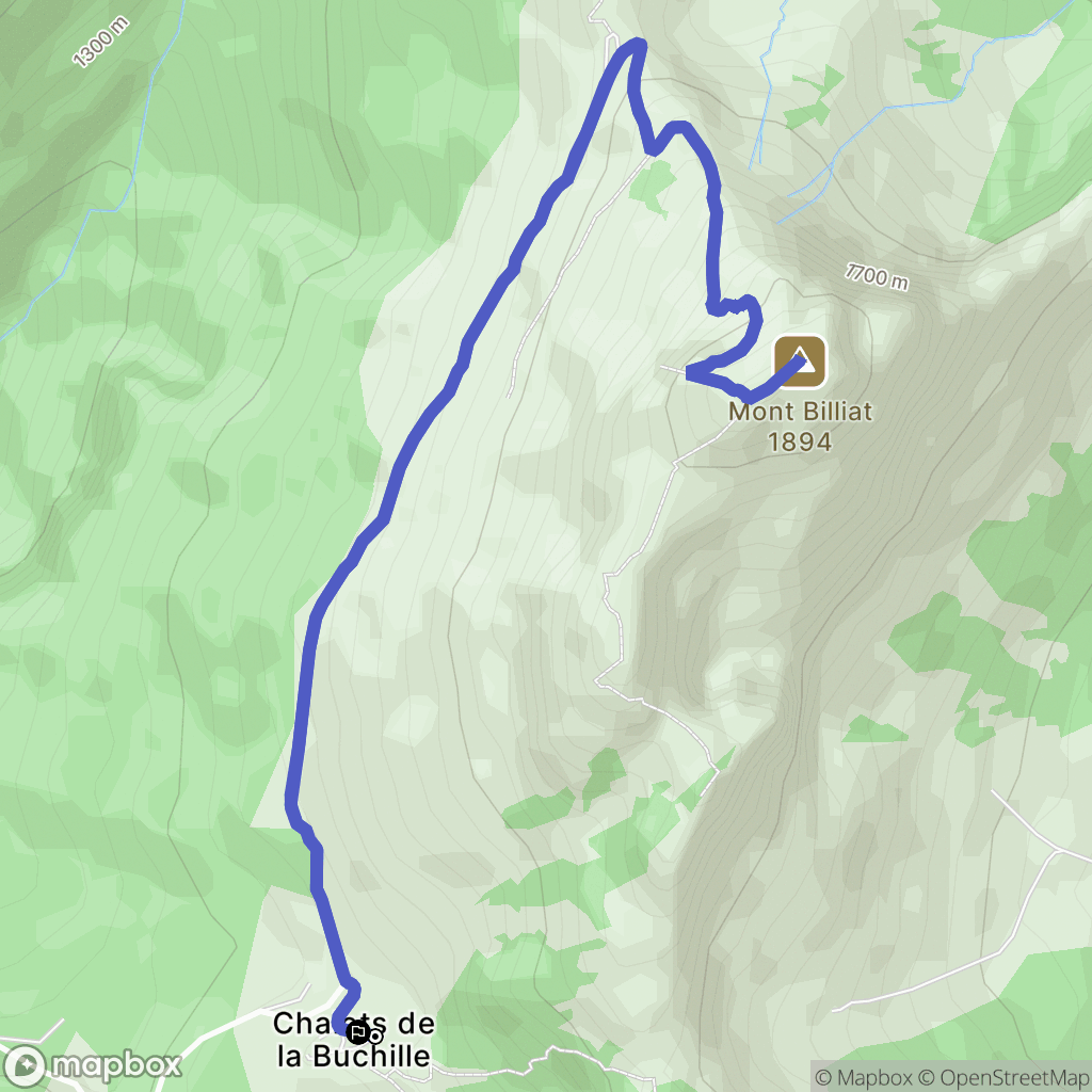 Vailly : carte du parcours de randonnée - France