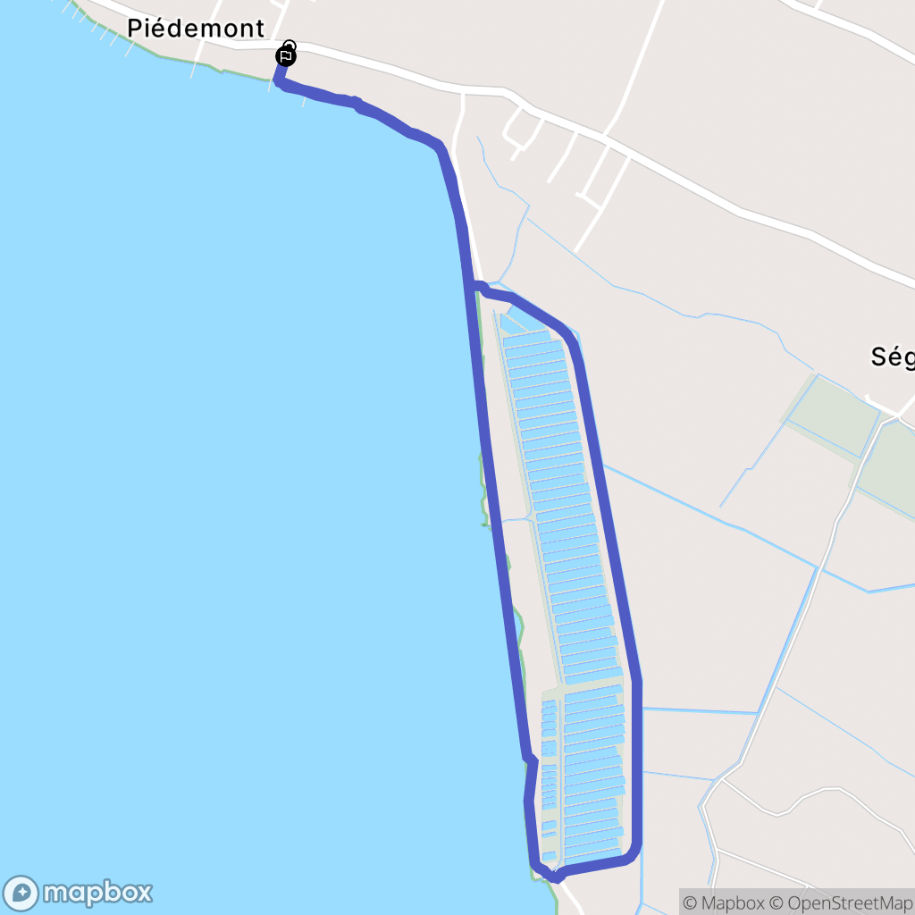 Port-des-Barques : carte du parcours de randonnée - France