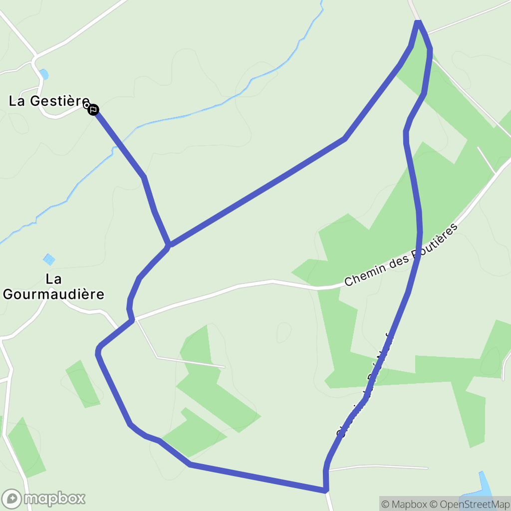 Legé : carte du parcours de randonnée - France