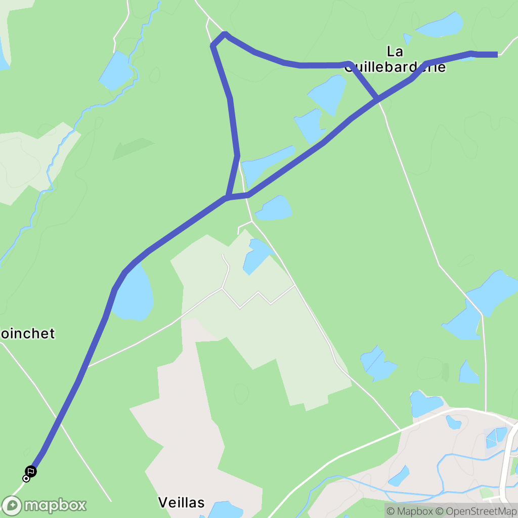 Neung-sur-Beuvron : carte du parcours de randonnée - France