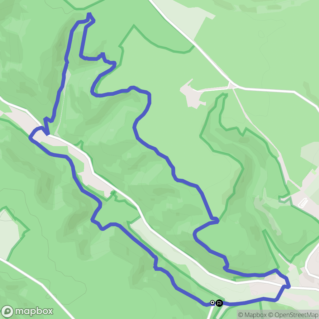 Étaules : carte du parcours de randonnée - France