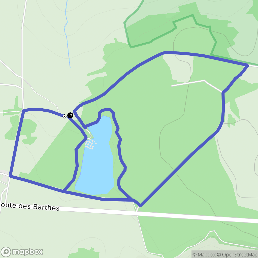 Freycenet-la-Tour : carte du parcours de randonnée - France