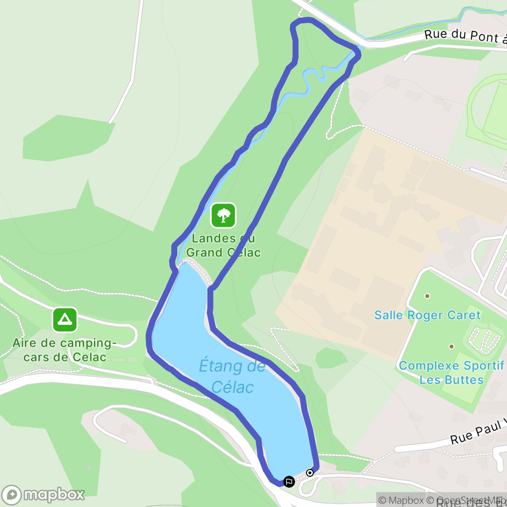 Questembert : carte du parcours de randonnée - France