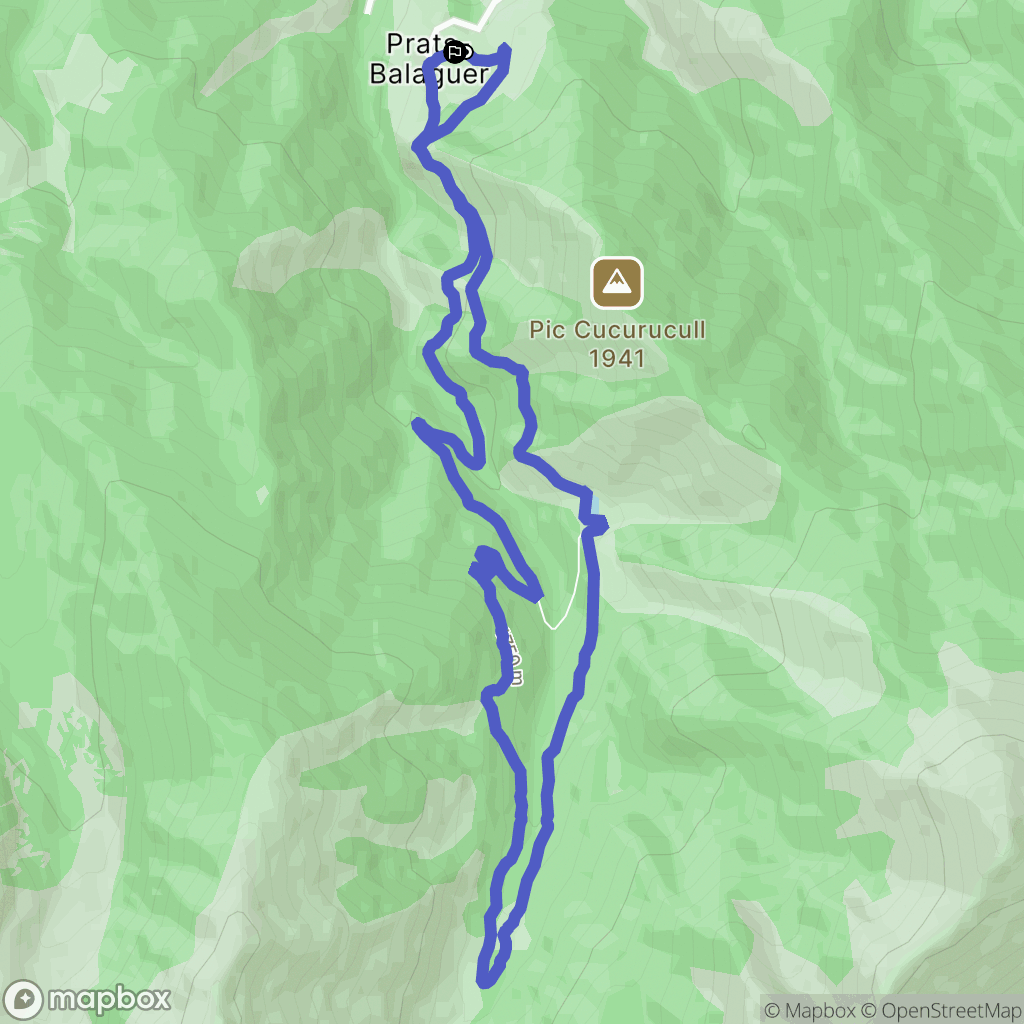 Fontpédrouse : carte du parcours de randonnée - France