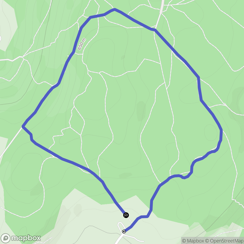 Lovagny : carte du parcours de randonnée - France
