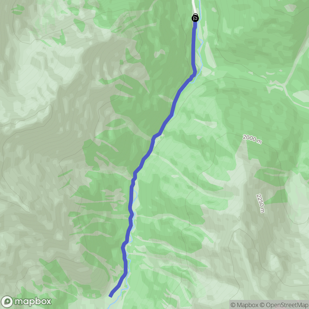 Saint-Lary-Soulan : carte du parcours de randonnée - France
