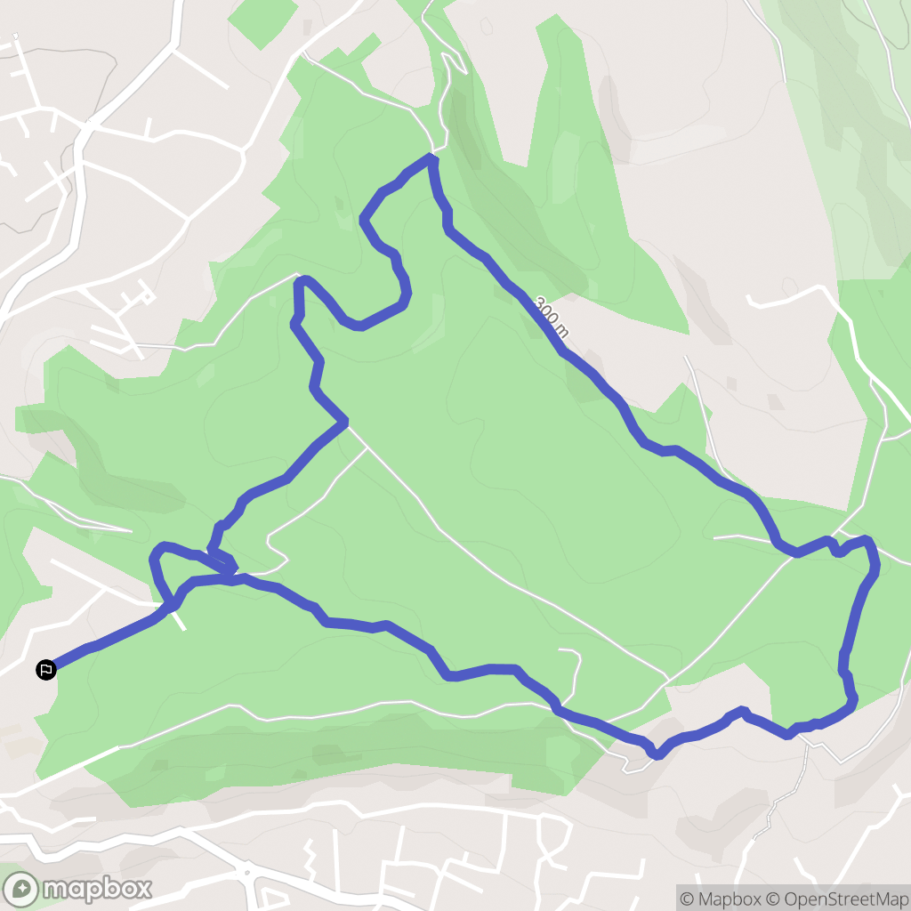 Bouc-Bel-Air : carte du parcours de randonnée - France