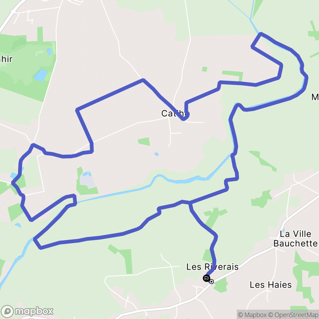 Sainte-Anne-sur-Brivet : carte du parcours de randonnée - France