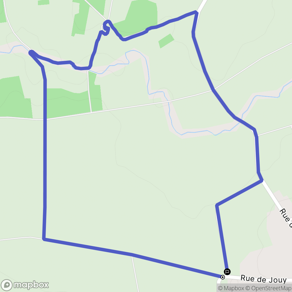Bannost-Villegagnon : carte du parcours de randonnée - France