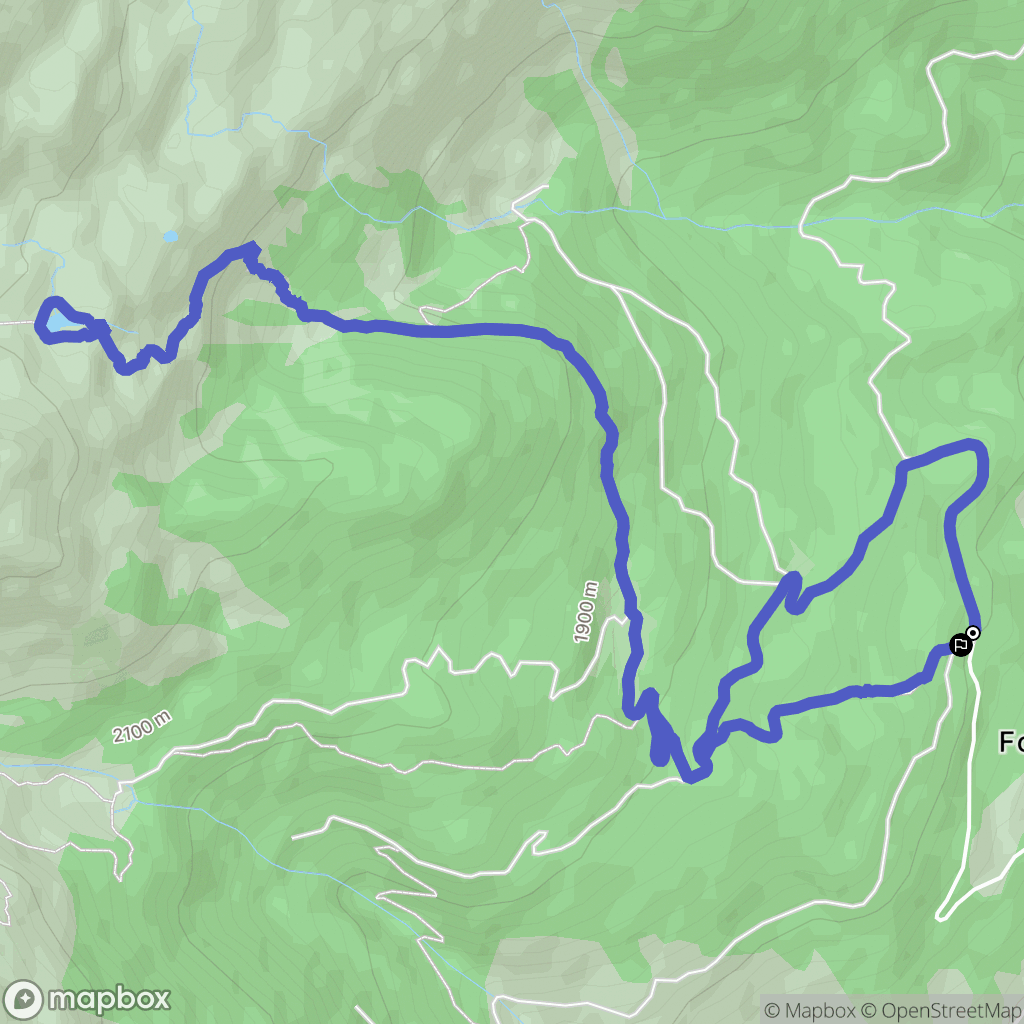 Embrun : carte du parcours de randonnée - France