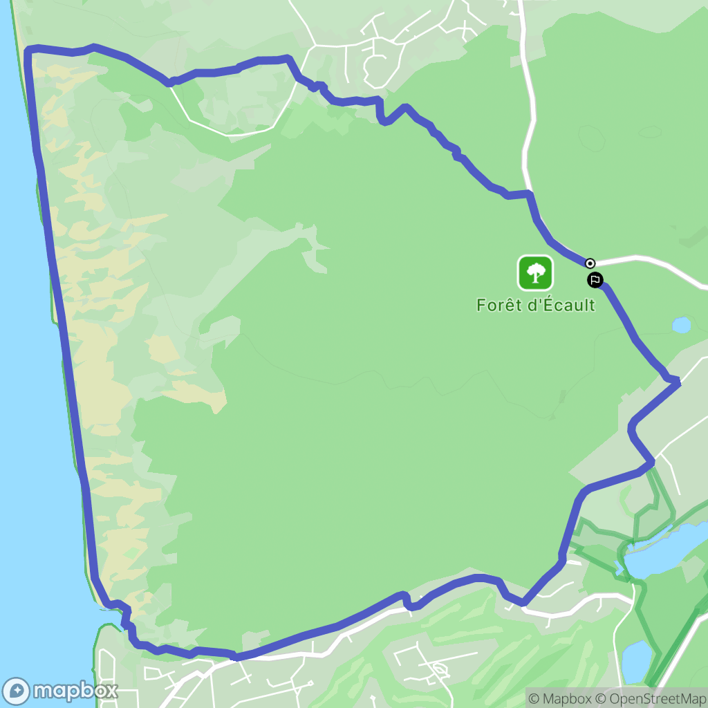 Condette : carte du parcours de randonnée - France