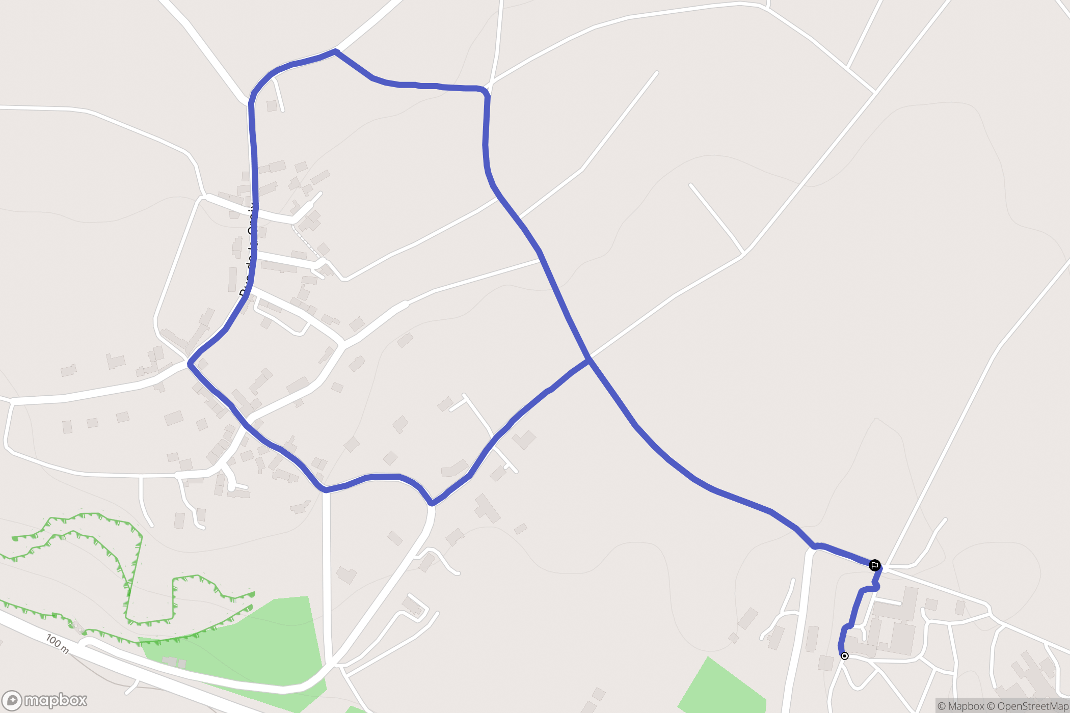 Chasseneuil : carte du parcours de randonnée - France