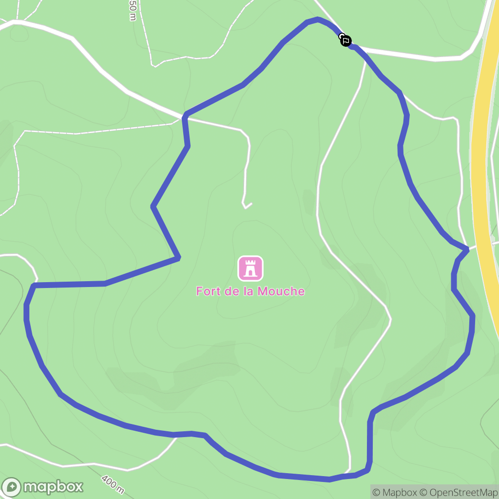 Epinal : carte du parcours de randonnée - France