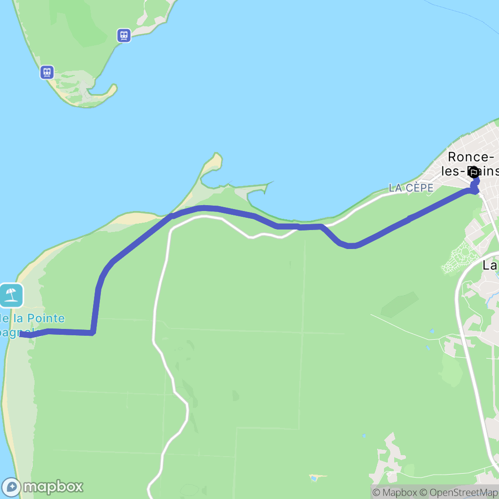La Tremblade : carte du parcours de randonnée - France