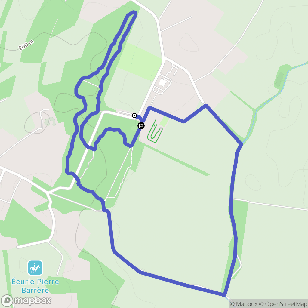 Muret : carte du parcours de randonnée - France