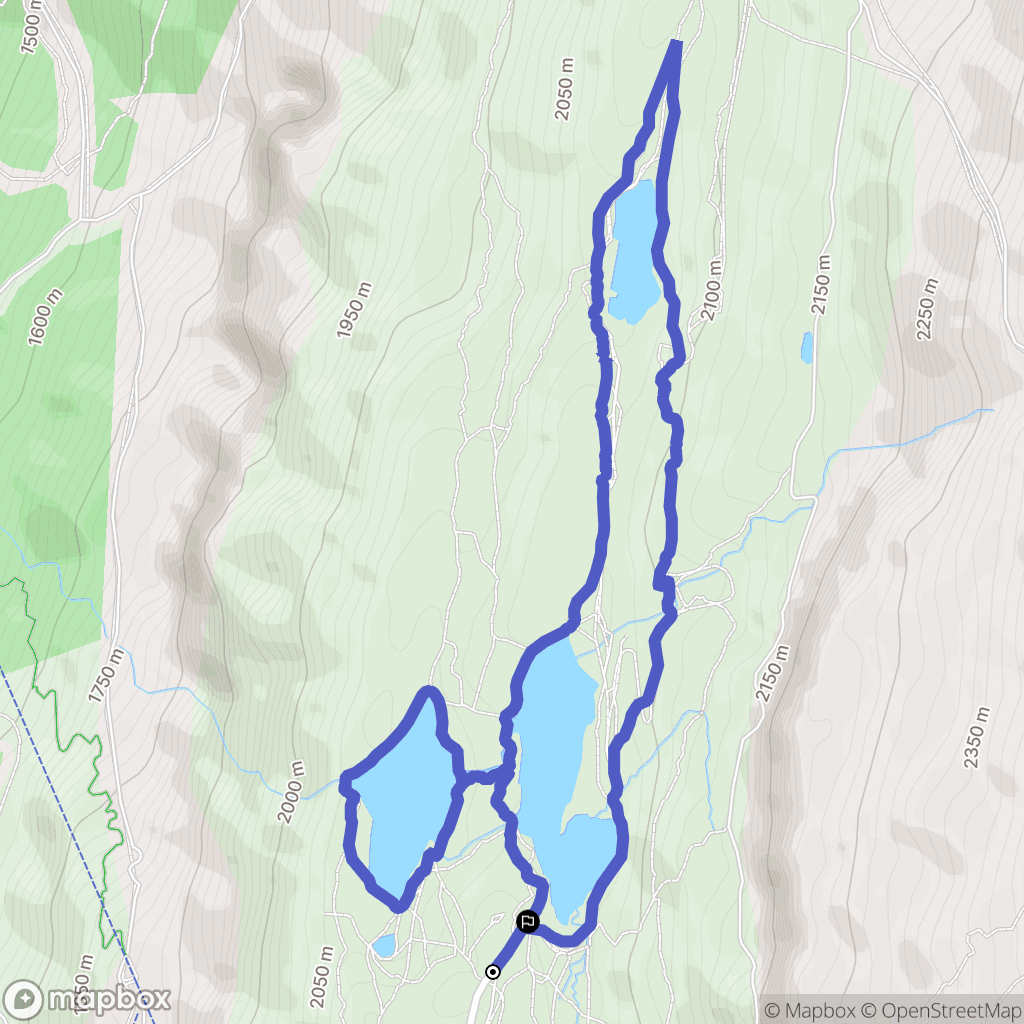 Huez : carte du parcours de randonnée - France