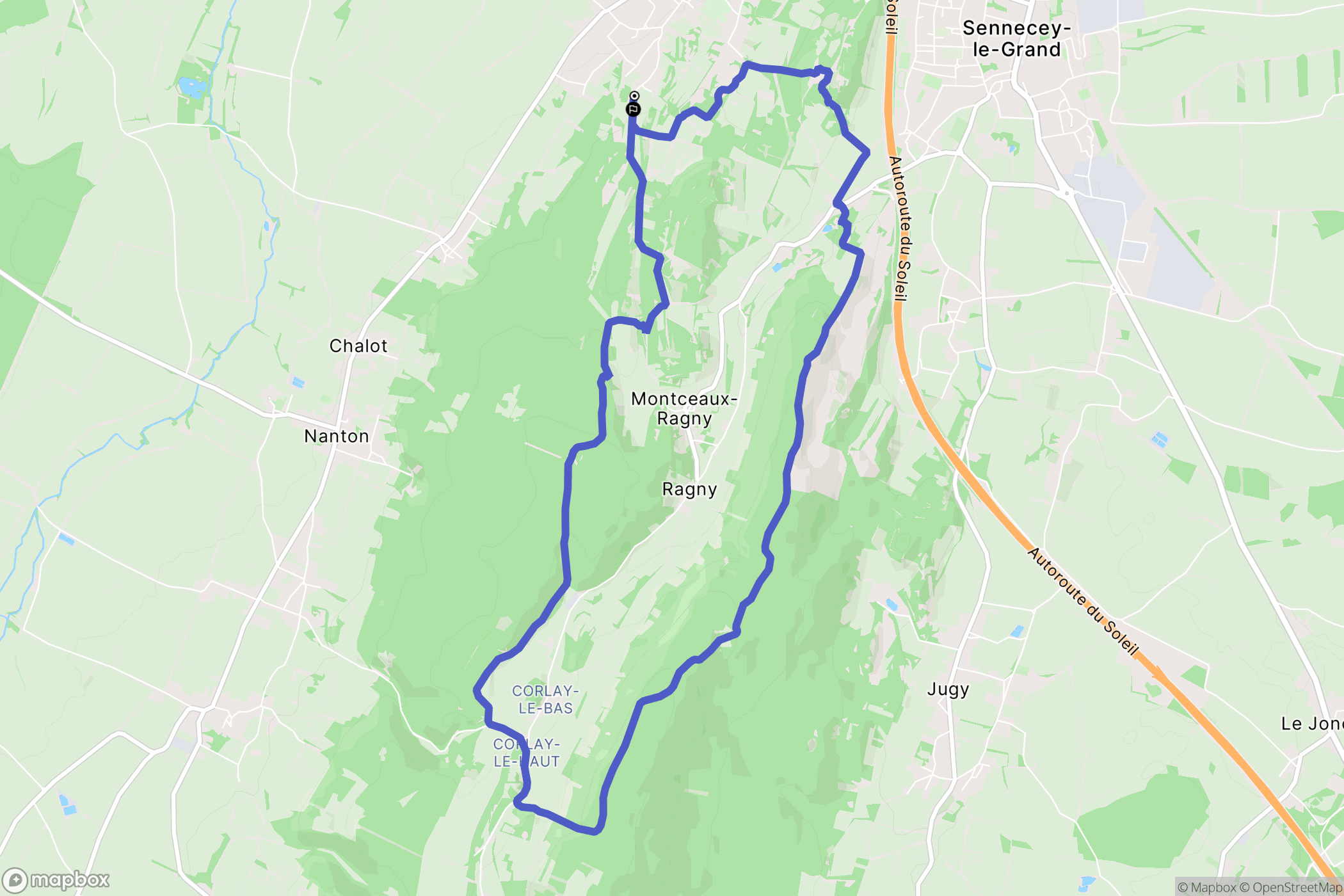 Laives : carte du parcours de randonnée - France
