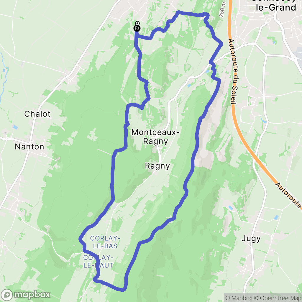 Laives : carte du parcours de randonnée - France