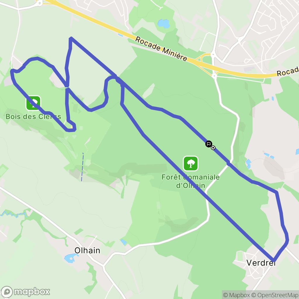 Fresnicourt-le-Dolmen : carte du parcours de randonnée - France