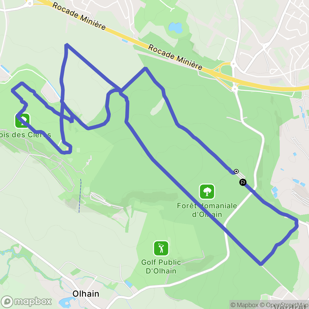 Fresnicourt-le-Dolmen : carte du parcours de randonnée - France