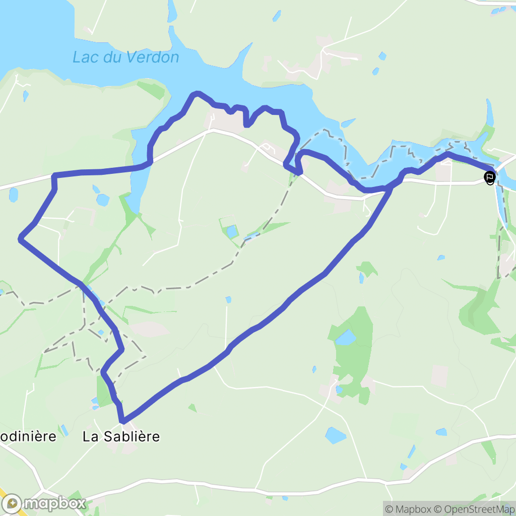 Saint-Pierre-des-Échaubrognes : carte du parcours de randonnée - France