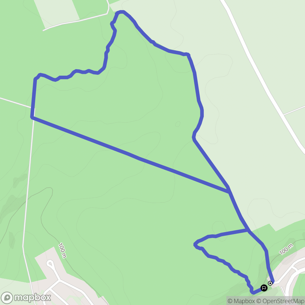 Ézy-sur-Eure : carte du parcours de randonnée - France