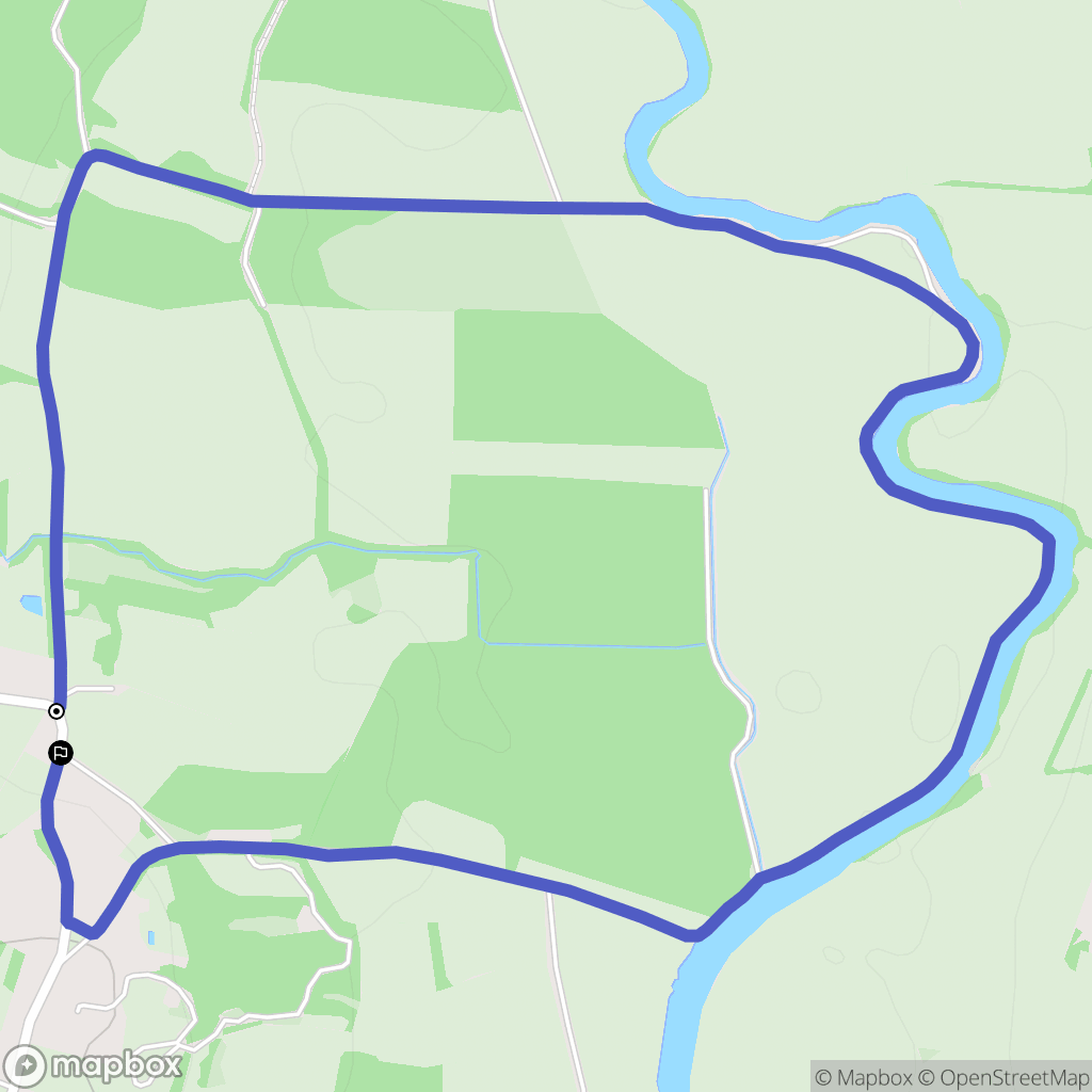 Saint-Usuge : carte du parcours de randonnée - France