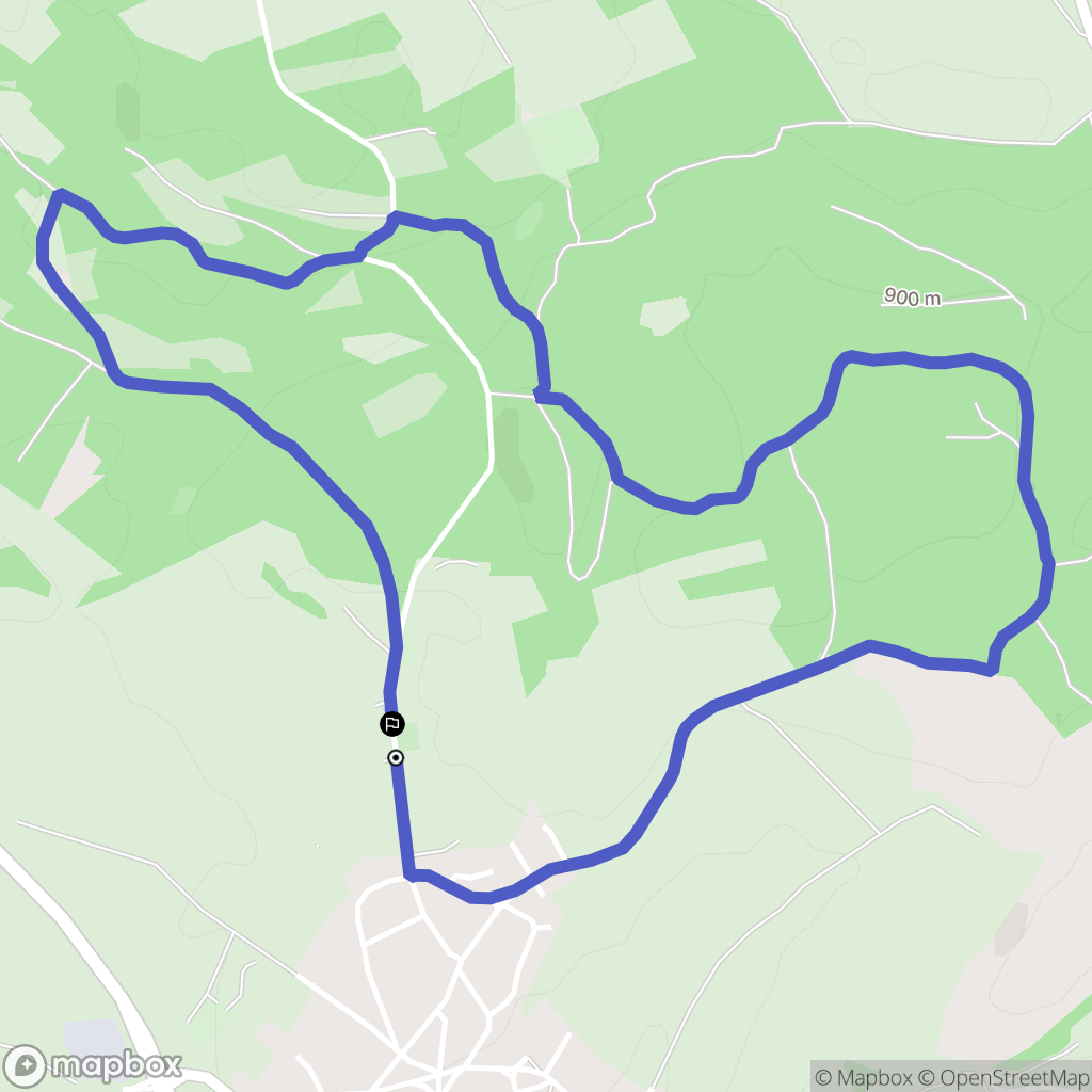 Chaffois : carte du parcours de randonnée - France