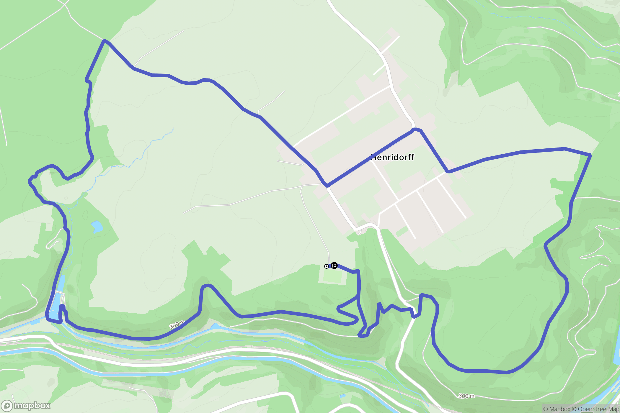 Henridorff : carte du parcours de randonnée - France