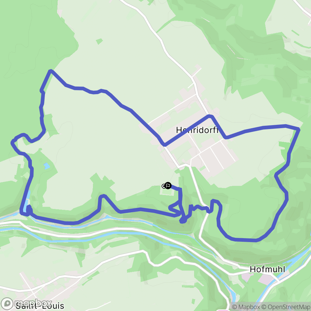 Henridorff : carte du parcours de randonnée - France