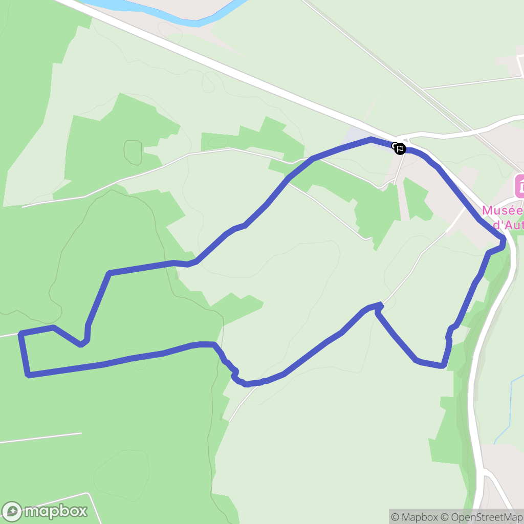 Roches-sur-Marne : carte du parcours de randonnée - France