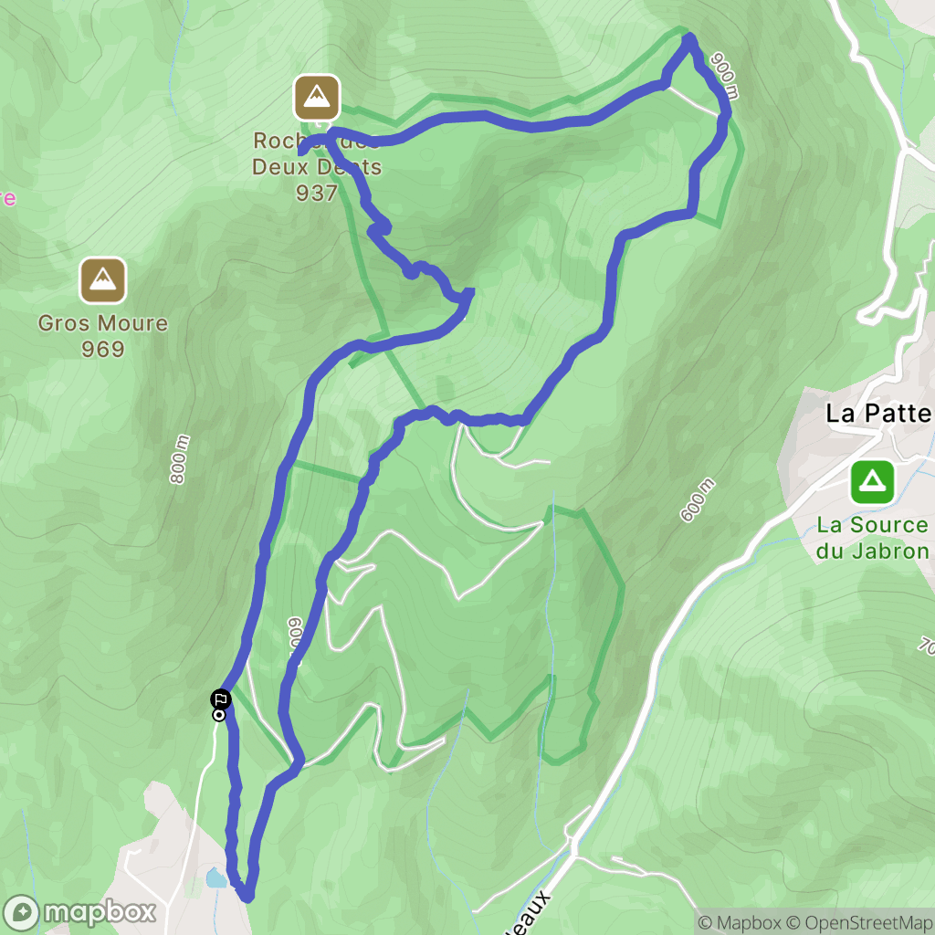 Dieulefit : carte du parcours de randonnée - France