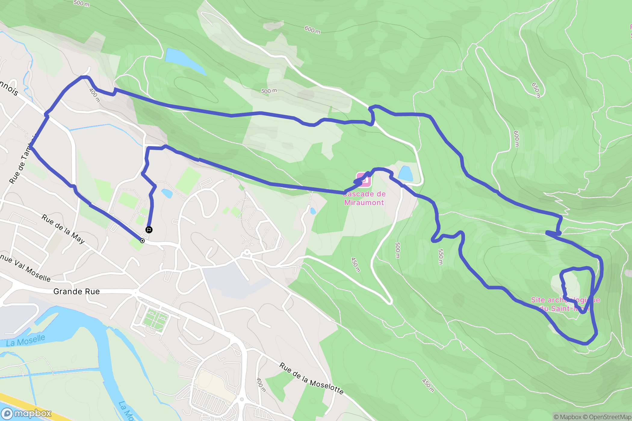 Saint Etienne  les Remiremont: routekaart voor buitenactiviteiten - France